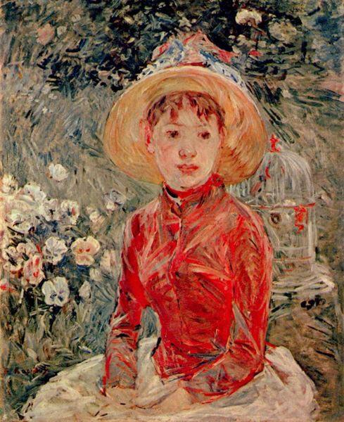 Berthe Morisot Le corsage rouge china oil painting image